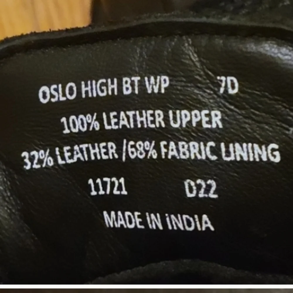 POLO RALPH LAUREN OLSO HIGH BT WP LEATHER BOOTS SZ 7D - Picture 16 of 16